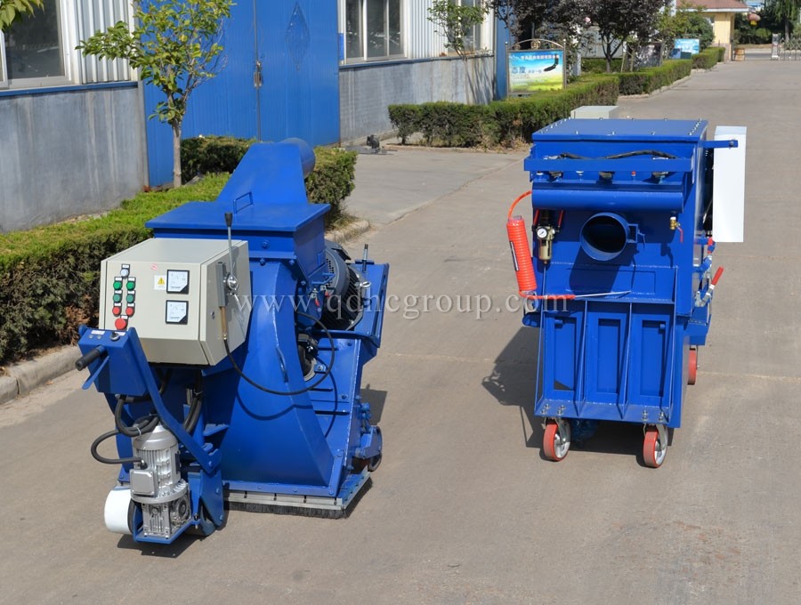 Bridge shot blasting machine